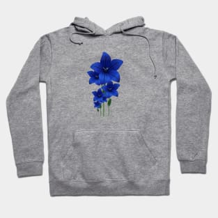 Blue Flower Hoodie